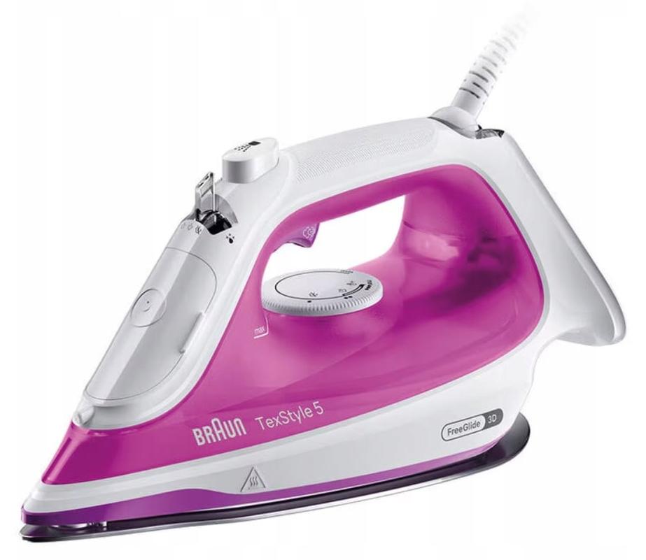 Braun TexStyle 5 Dampfbügeleisen, 2500 W, FreeGlide 3D, vertikaler Dampfausstoß
