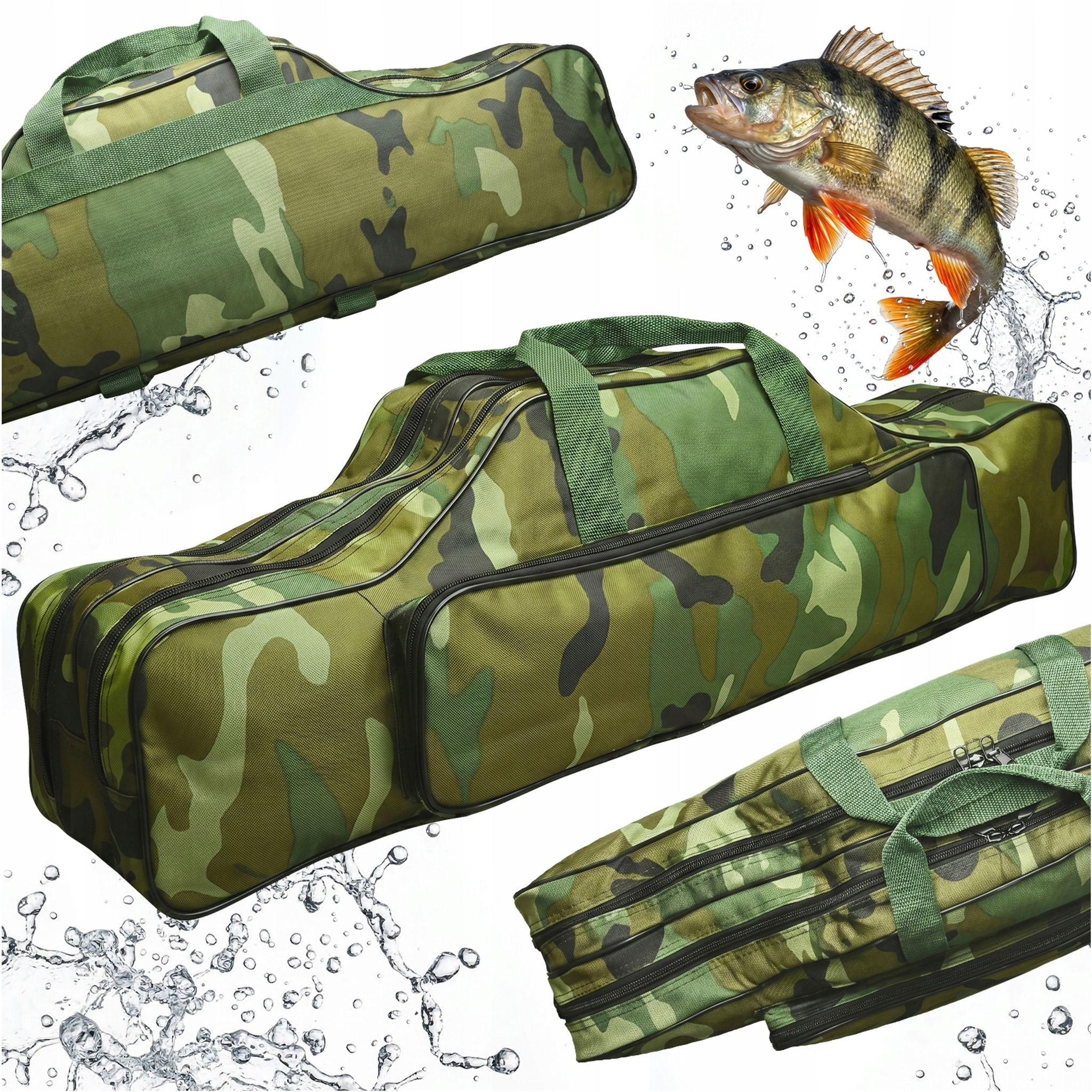 Home Markt24 ANGELTASCHE MIT 2 FÄCHERN + SEITENTASCHE – ANGELTASCHE 100 cm