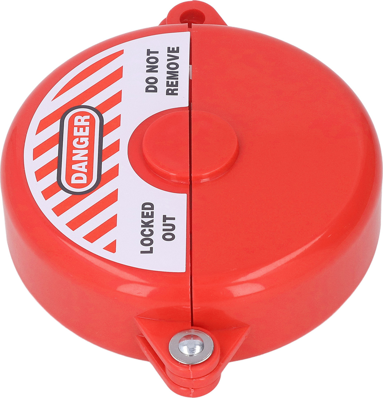 Cocosity Sicherheit Ventil Sperre ABS Kunststoff Tor Ventil Verriegelung Gerät für Outdoor-Garten 64?127mm Ventilstange Rot
