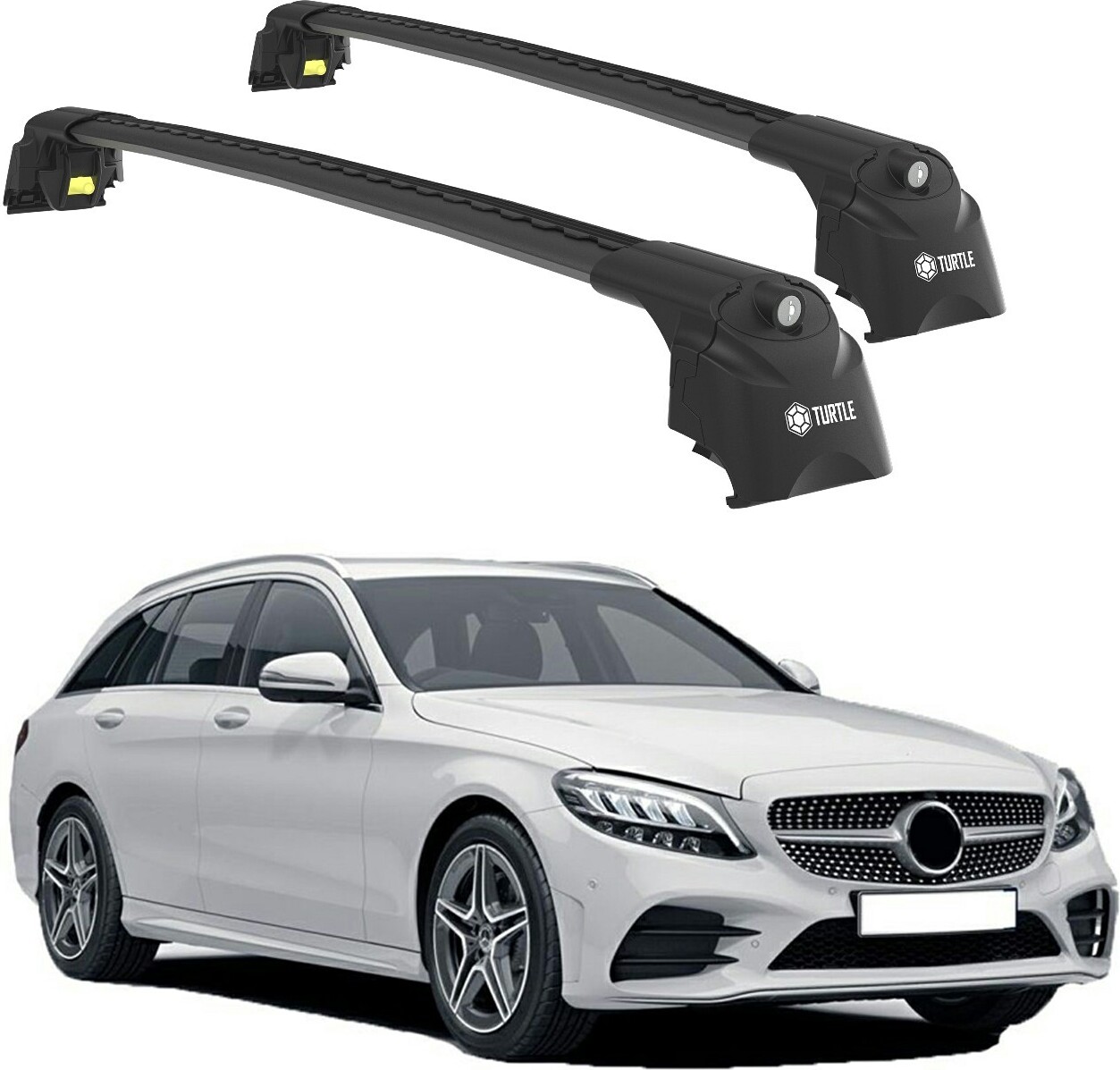 Turtle Air II dakdragers Mercedes GLC 5 deurs bouwjaar 2015 t/m 2022 m - Turtle Benelux