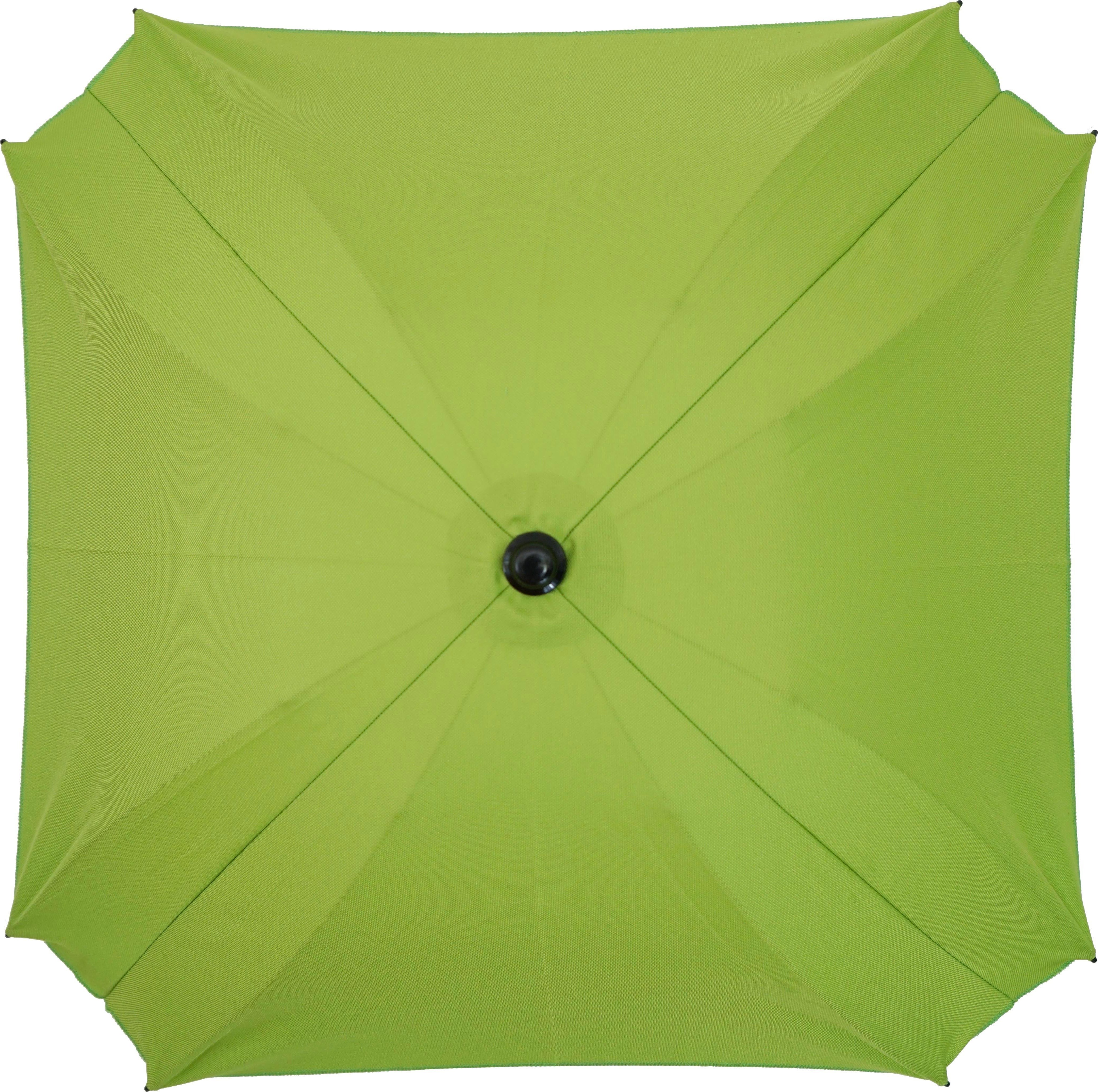 Skyline Sonnenschirm für Kinderwagen flexiblem Befestigungsarm UV-Schutz50+ Sonnensegel Sonnenschutz Kinderwagen-Sonnensegel, Ø70cm, Grün