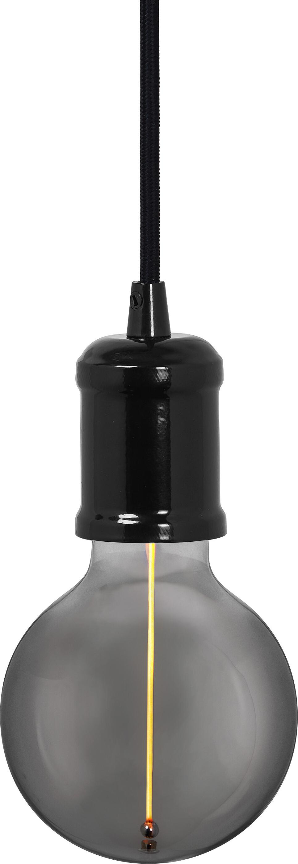 OSRAM Vintage 1906® Pendelleuchte BOBBIN E27, schwarz, max. 25W (LED 15W), E27 Sockel, runder Baldachin, Innenraum-Pendelleuchte, Kombination mit 1906 Vintage- oder smarten Lampen AC47707