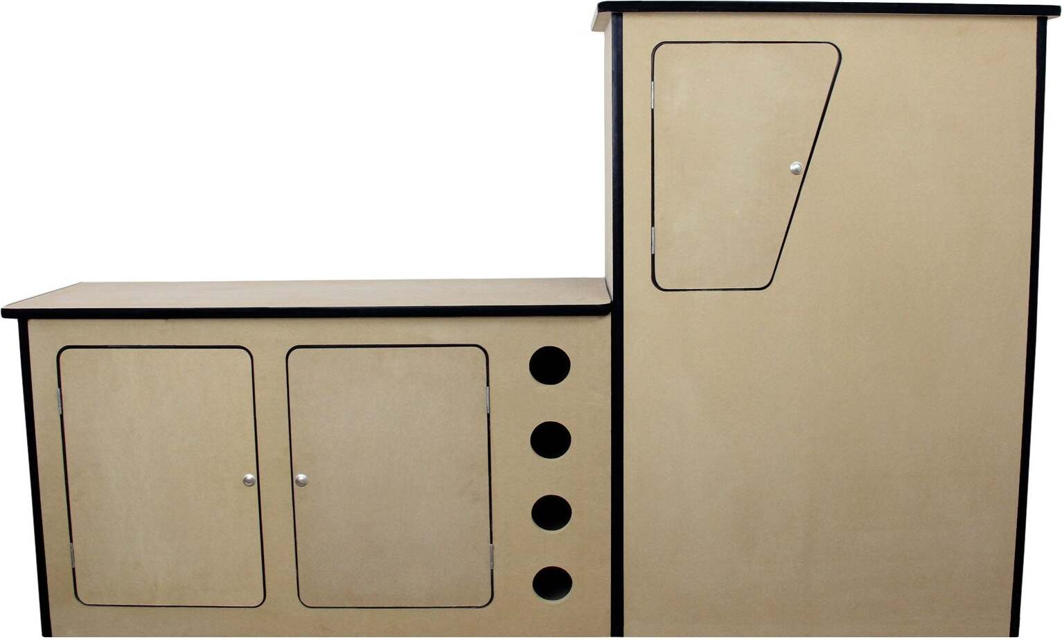 Cuisine Aménagée Pour VW T4 T5 - Van Camping-car - 3 Portes - Guidon Gauche
