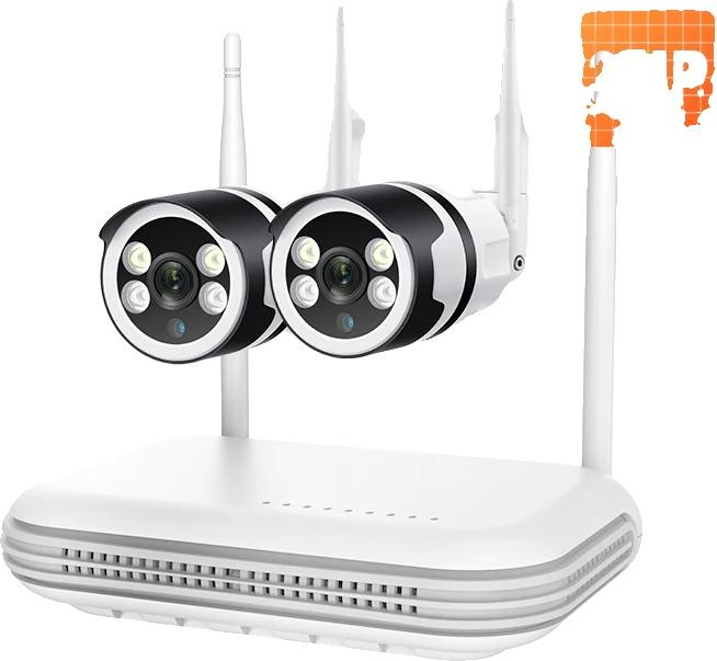 Monitorovací kamerový systém, rozlíšenie 5MP, obojsmerný zvuk, 8CH a 2 kusy 3MP kamier, žiadny, zástrčka EÚ