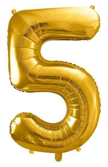Palloncino Mylar Oro Glitter 40″ Numero 3 - Big Party