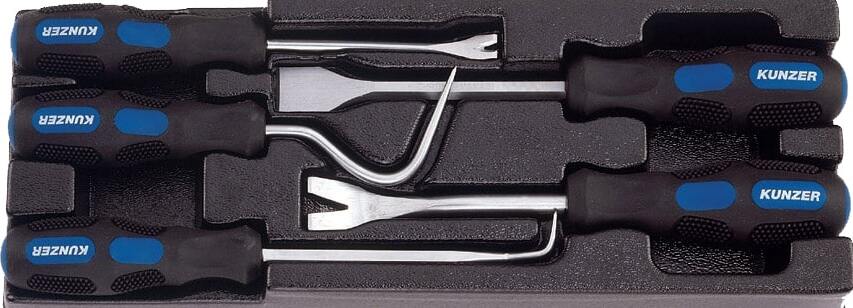 Kunzer Clip- u. Hebelwerkzeug, 5-tlg. 7CH05