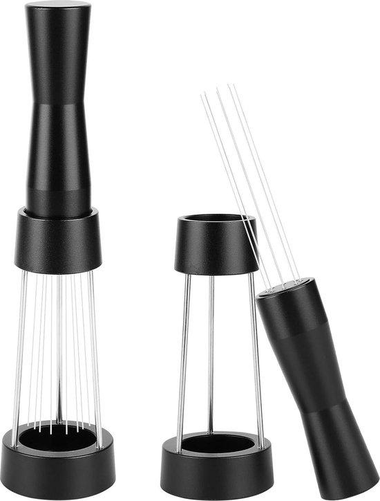 OEM Koffie-Entferner 025 mm 8 Stifte - Entfernt Kaffeeflocken - Koffie-Entferner mit Halter - Lösung für Kaffeeflocken - Schwarz 2026