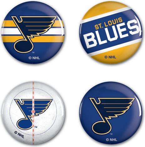 Wincraft Button-Set St. Louis Blues NHL Button 4 Pack dk-52397-uniw