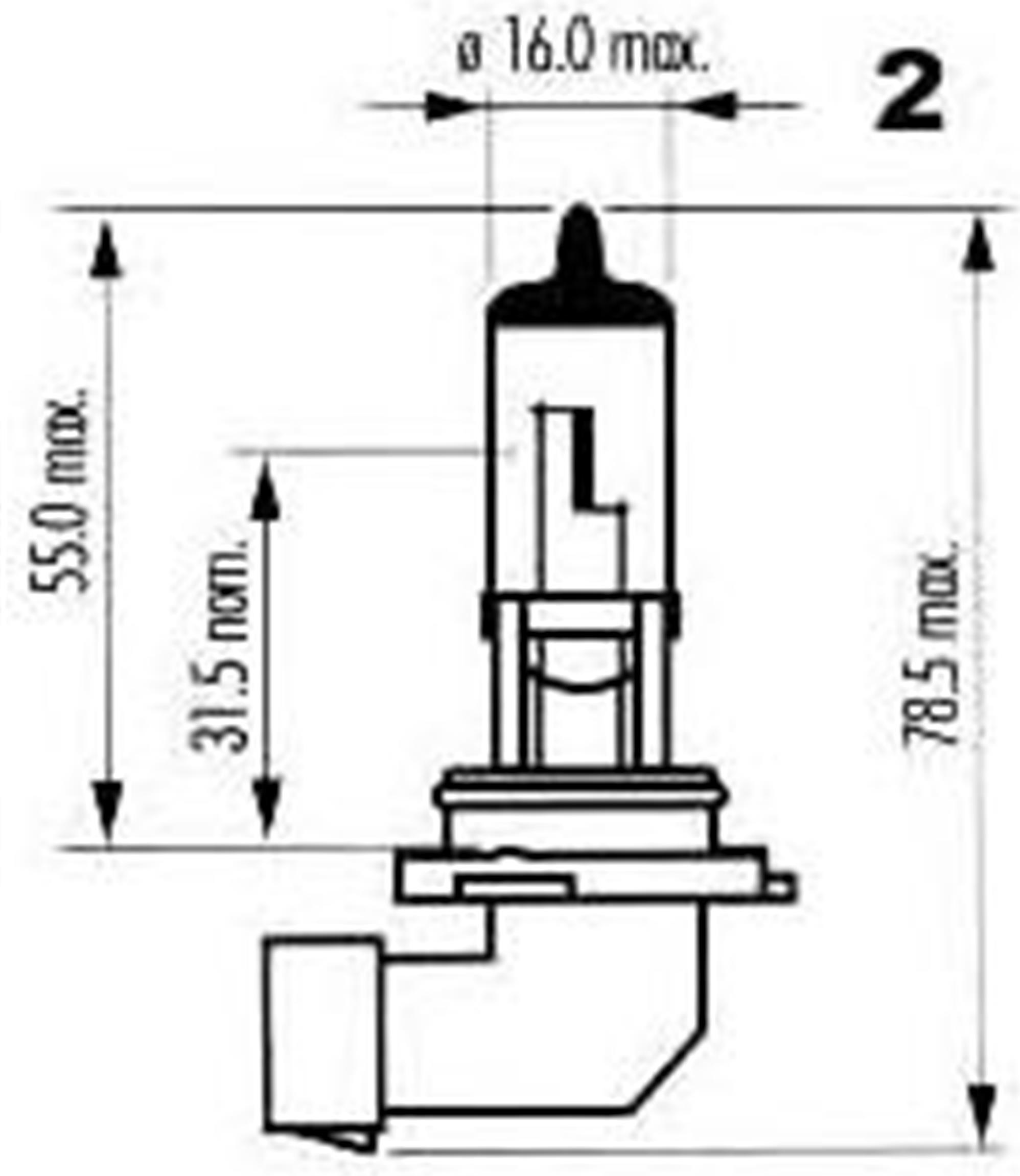 Narva H11 PGJ 19-2 12V 55W 48078