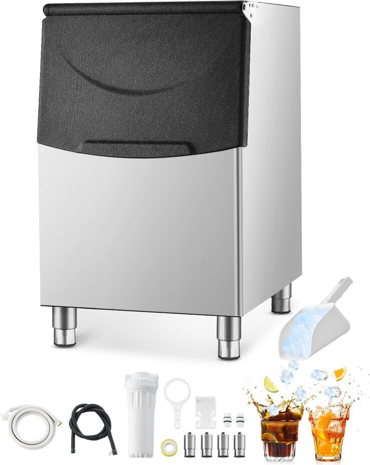 Eismaschine Vorratsbehälter - Eiswürfelmaschine 113,4kg Kapazität - Nur Eisbehälter für den gewerblichen Gebrauch