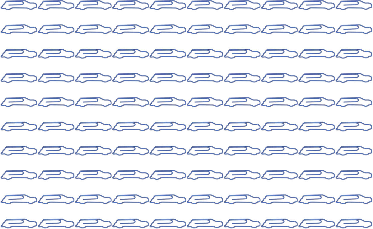 Gistuch 100 pcs geformte Papierclips Auto Form Metal Niedlich Licht tragbares Büro für die Klassifizierung der Dokumentdatei