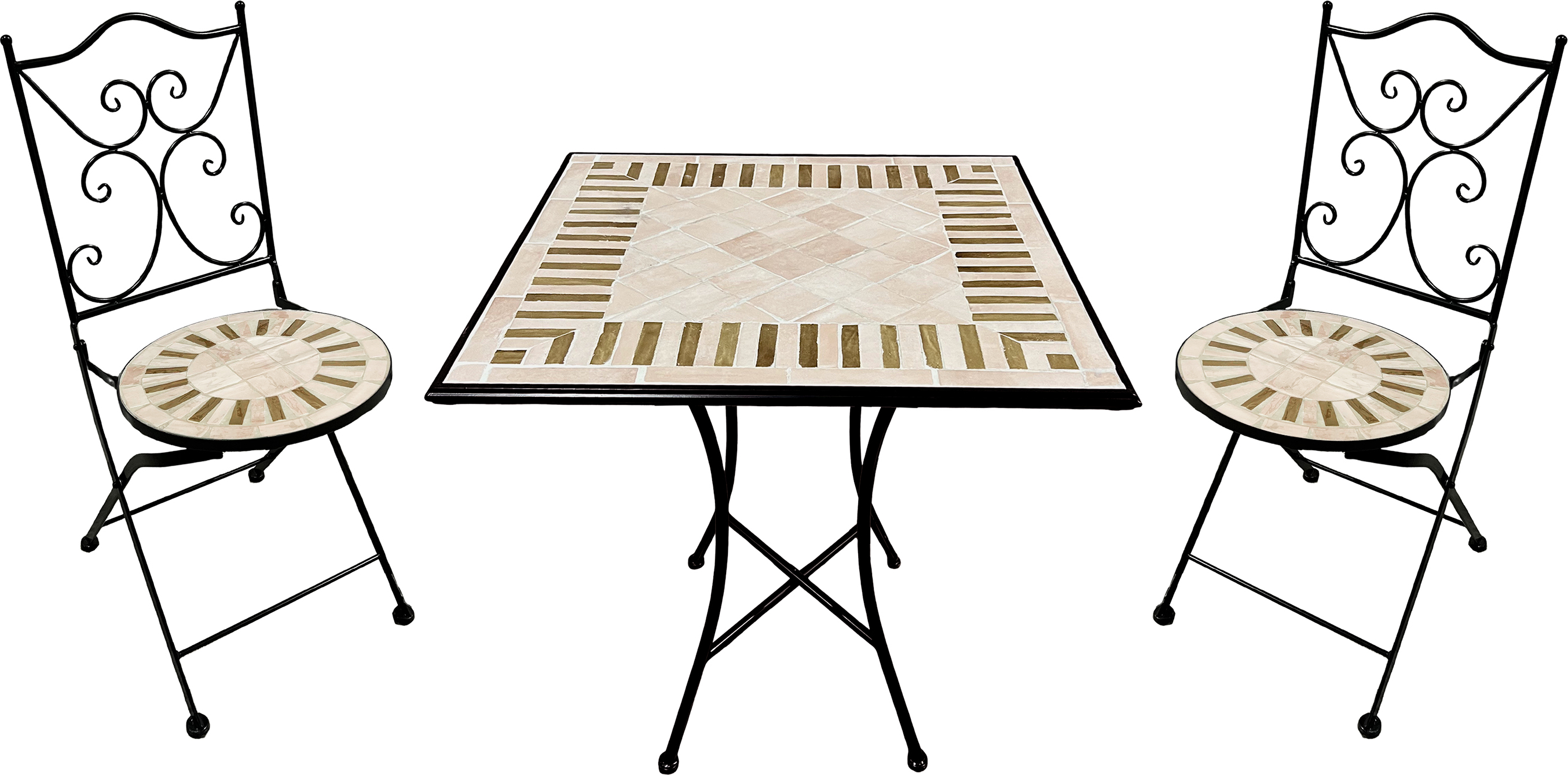 AXI Leonie Bistroset 5-teilig - Mosaik Gartenmöbel Für Terrasse & Balkon