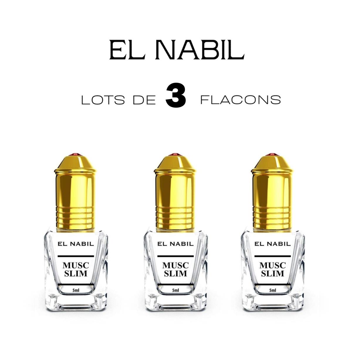 El Nabil Musc Slim 3x5 ml parfumový extrakt bez alkoholu