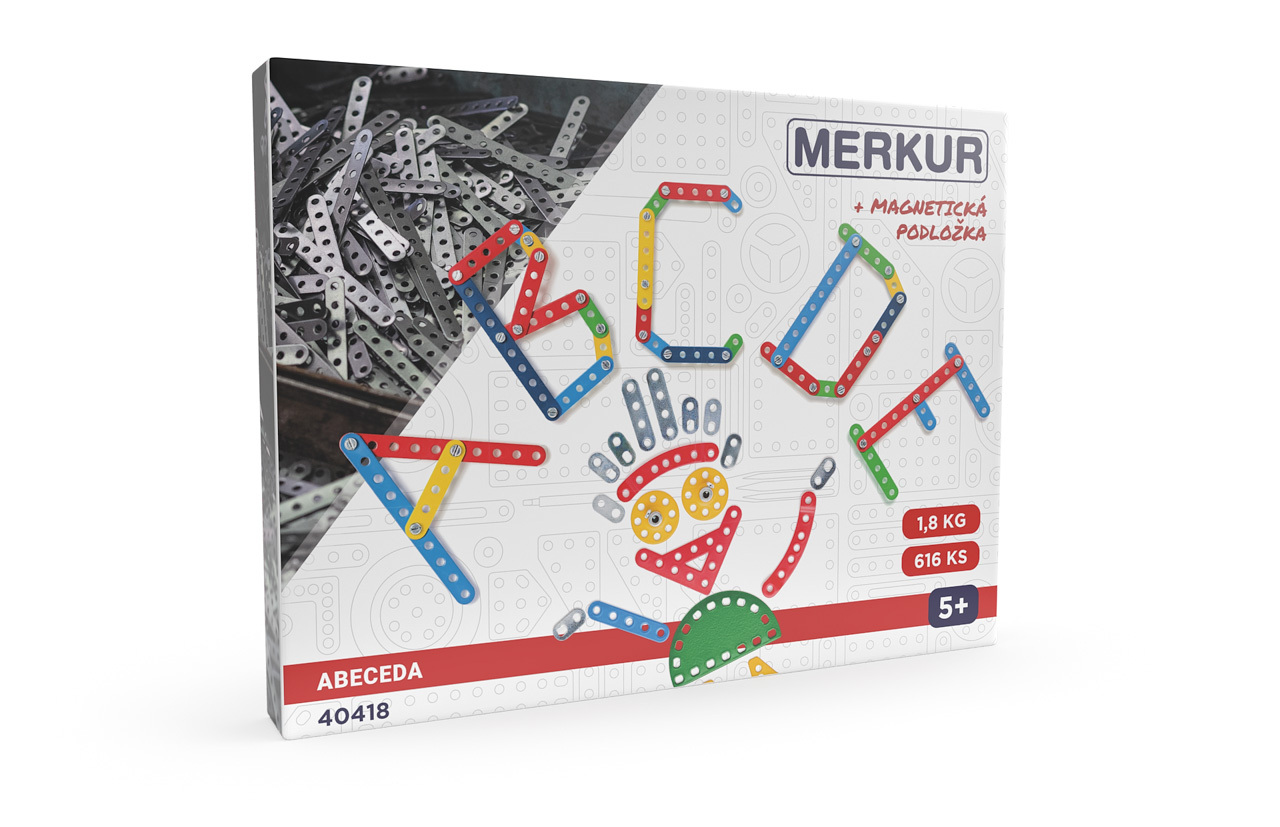 Merkur Alphabet mit Magnetblock, 616 Stück 71015672