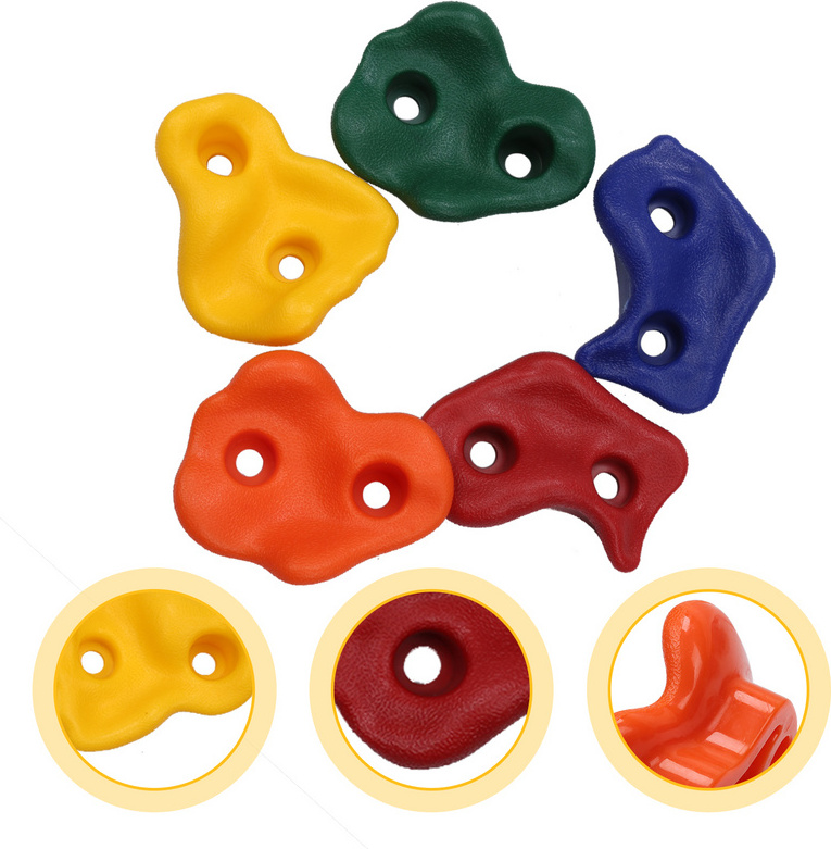 Fiqops 30X Klettergriffe Kletterfelsen für Spielturm bis 200 kg Kletterwand Klettersteine RL-BB6963-3-DC