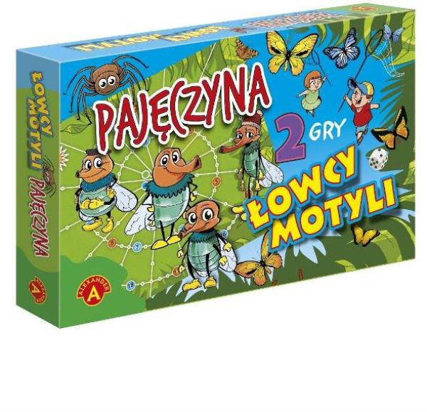 Brettspiel 2in1 Spinnwebe. Schmetterlingsjäger ALEXANDER p8 1390
