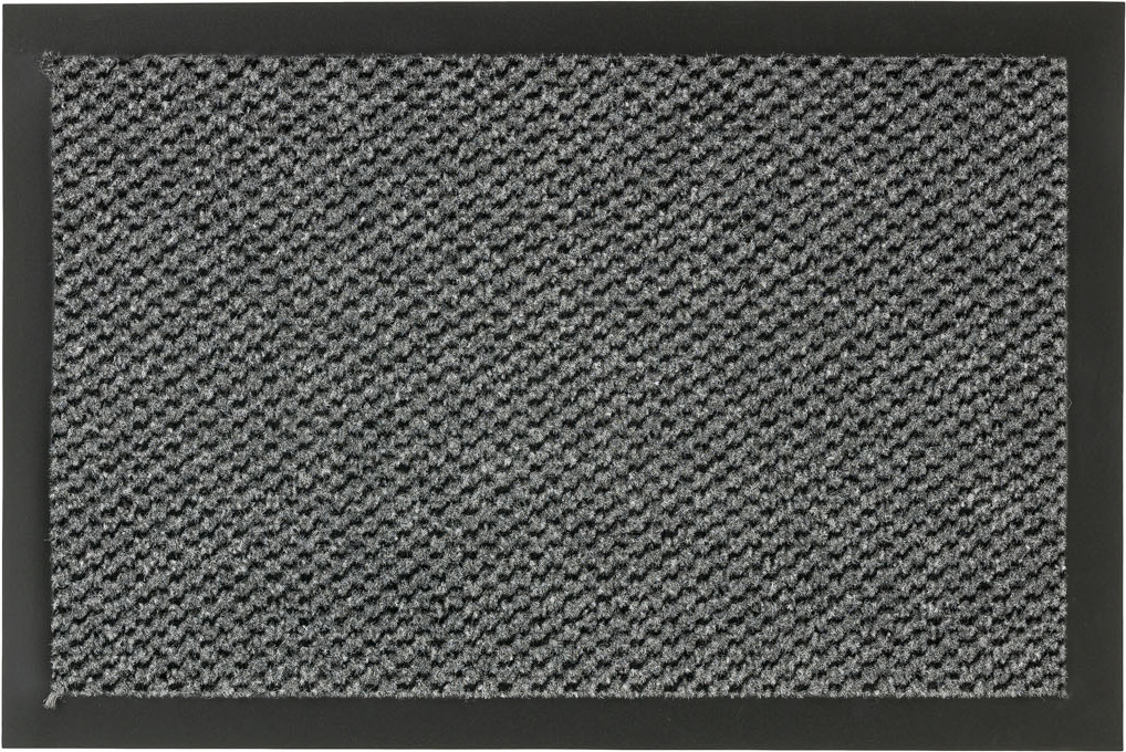 Zerbino In Flanella 40x60 Cm Per Interni Ed Esterni - Morbido, Assorbente, Antiscivolo, Lavabile - Ideale Per Ingresso, Cucina E Bagno - Grigio
