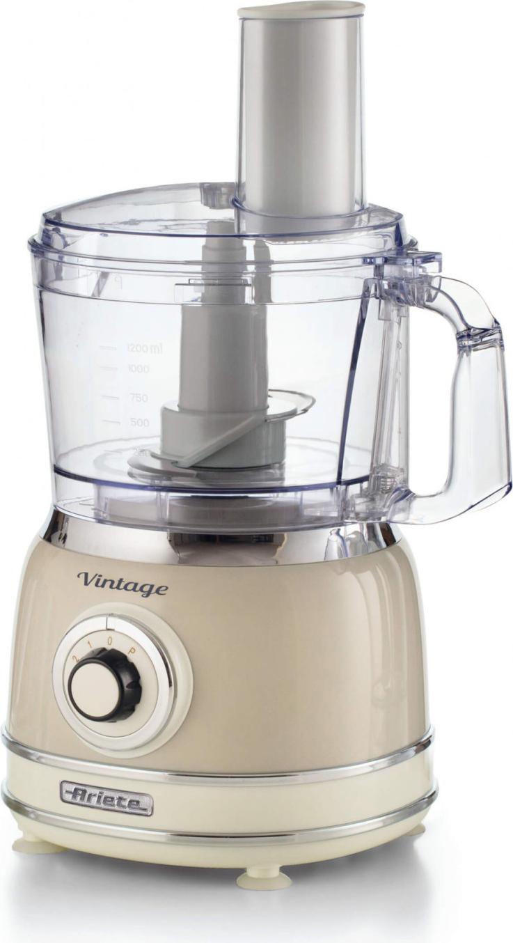 Ariete Vintage Line 1781/03, 2,1 L, Béžová, Otočné, Hnetenie, Miešanie, Nerezová oceľ, 1000 W
