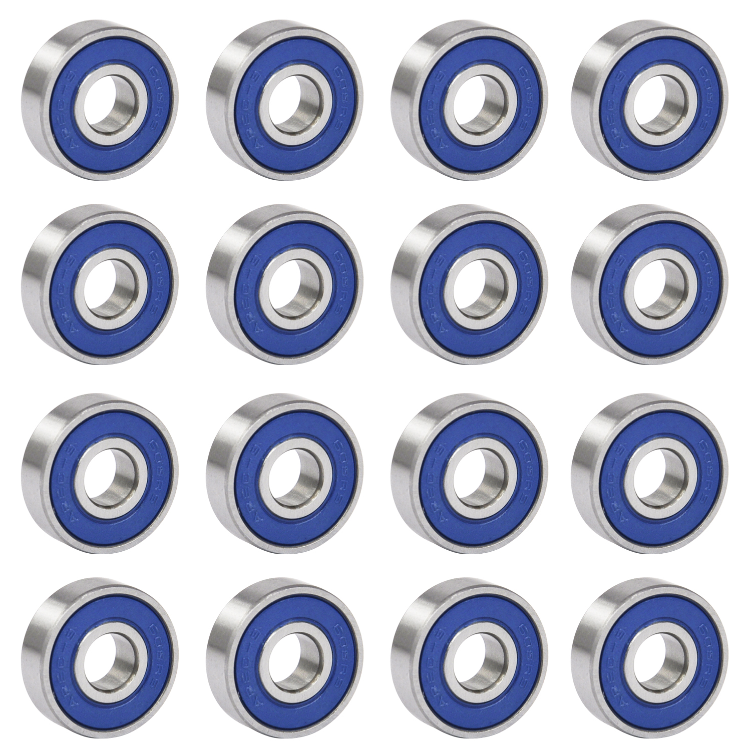 TRIXES 16 reibungsfreie Kugellager Abec 9 für Skateboard, Roller, Inline Skates