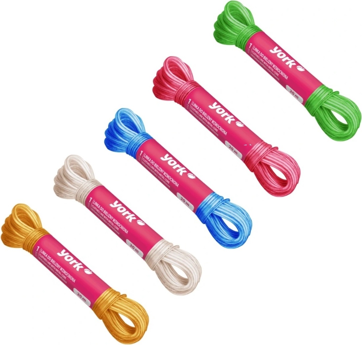 Linka na bielizeň s posilnením 20m, York