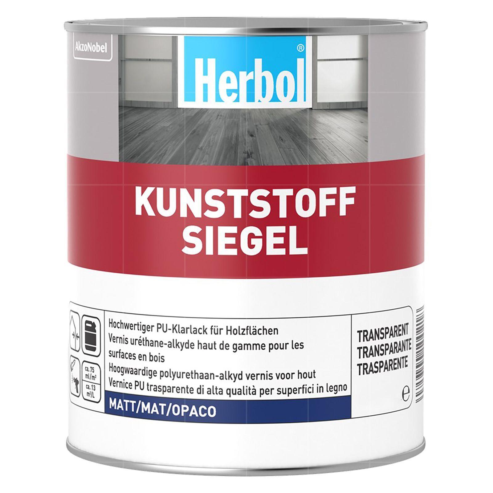 Herbol Kunststoff Siegel, Matte Oberfläche, Farblos, Lösungsmittelbasiert, 399 g/l, Hoch (25 - 50%), 2 h 5010534