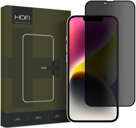 Tvrdené sklo na Apple iPhone 13 Pro Max/14 Plus Hofi Anti Spy Privacy Pro+ celotvárové čierne