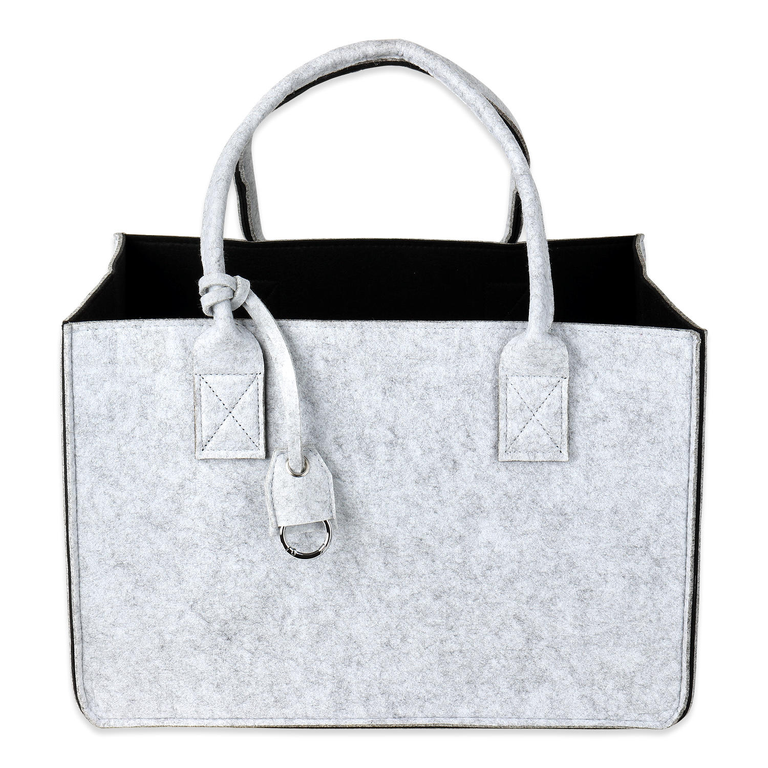 GILDE Filztasche Dillblüte, 41 cm, Einkaufstasche/Holztasche/Strandtasche –  reißfest & trägt viel Gewicht – polstert Ihre Einkäufe sicher ab und