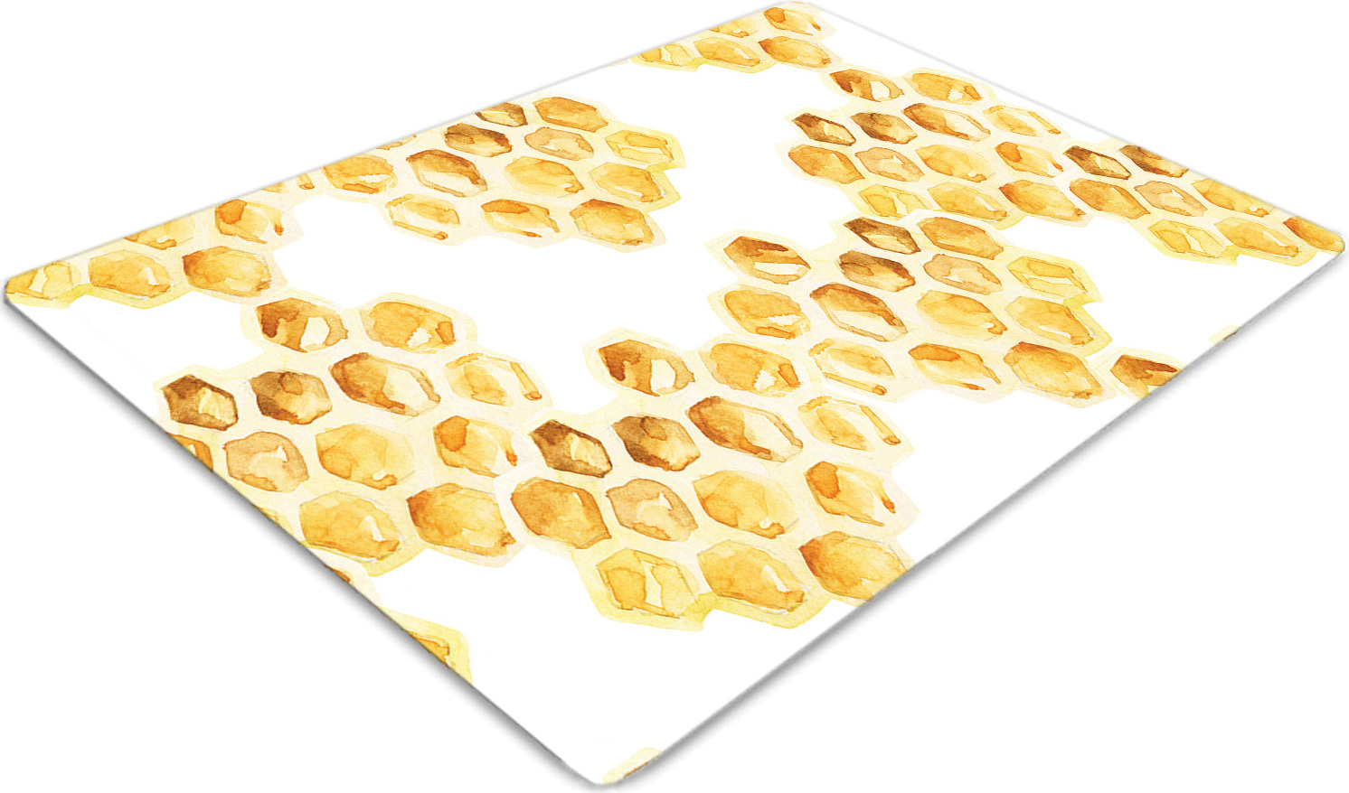 Podlahová ochranná podložka - Ochranná podložka pod stoličku - Podlahová podložka - 100x70 cm - Medová plástva