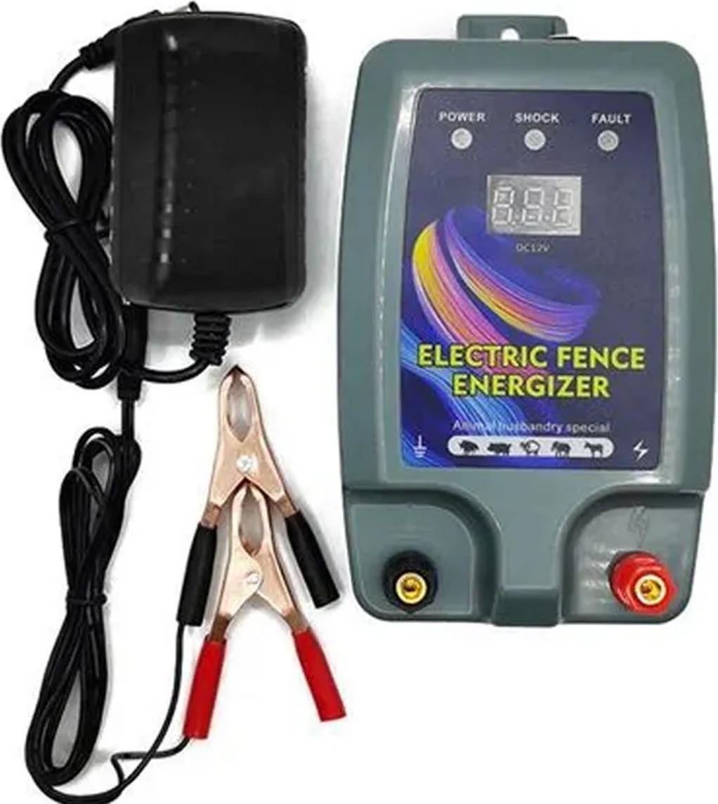 Mmgoqqt Elektrozaun f¹r Nutztiere, Weidezaunger?t, hohe Leistung, 3 Leistungsmodi f¹r die Viehhaltung Kau-LA-2633-36