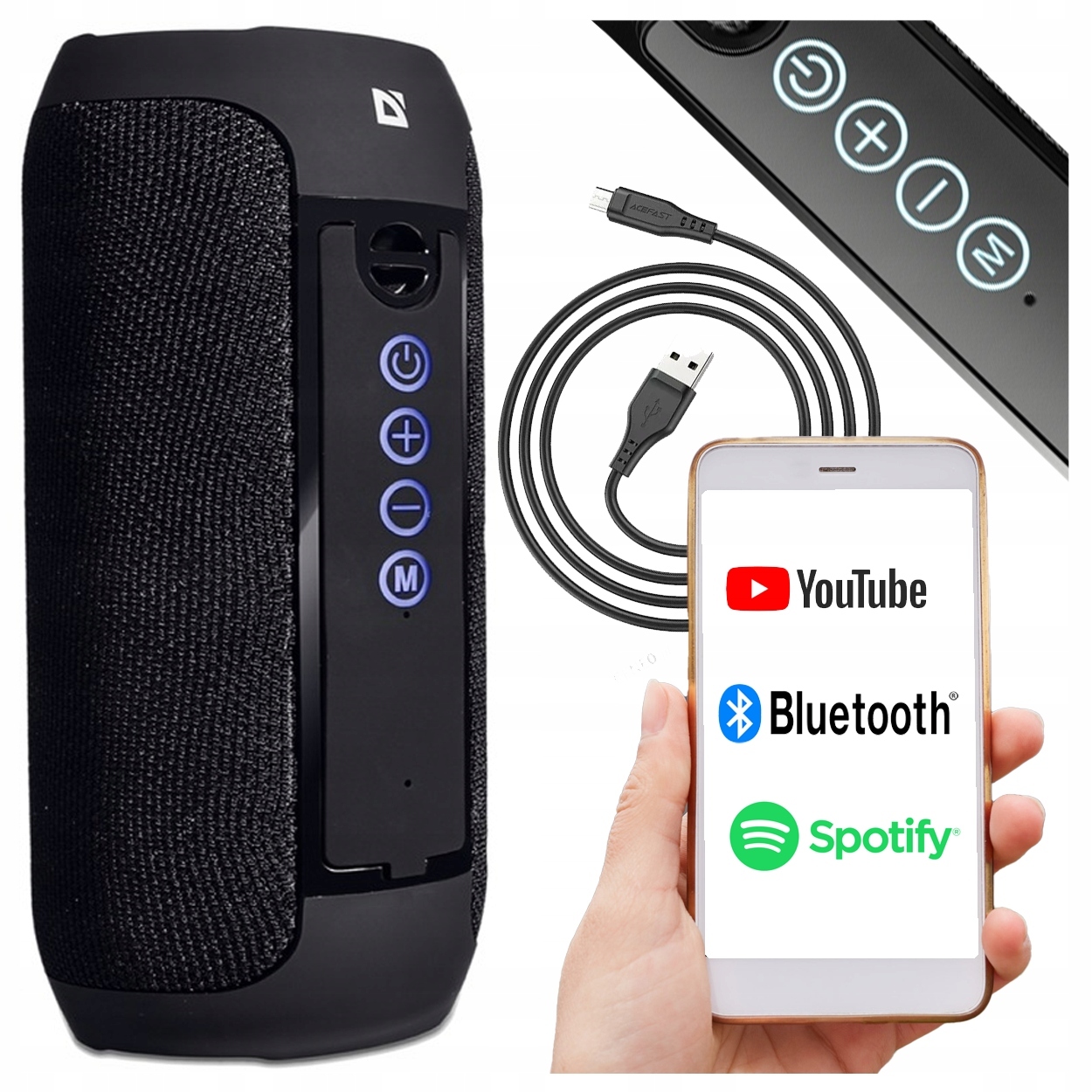 Mobilný Bluetooth Reproduktor Partytech Charge Bt 300W Ipx6 Rádio Fm Tws Sd Usb
