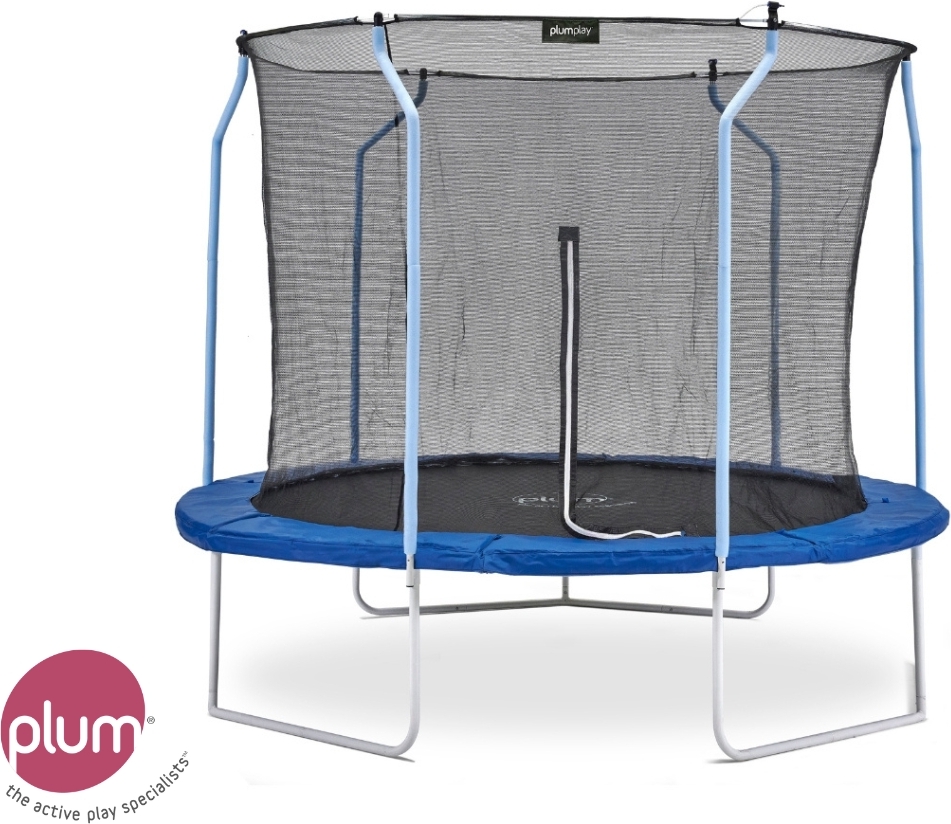 Trampolína Plum Wave Springsafe s bezpečnostnou sieťou - 305 cm - s hmlou