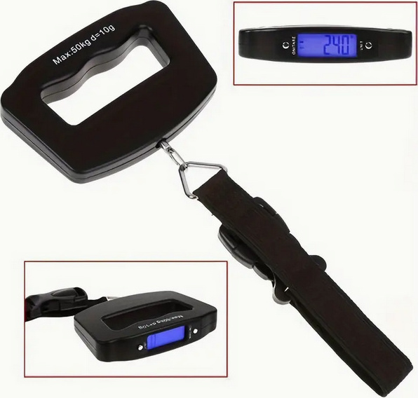 Benson KOFFERWAAGE Digitale LCD Kofferwaage bis 50KG Gepäckwaage