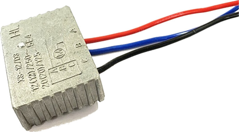 Trade-Shop Vollmetall Anlaufwiderstand / Sanftanlauf / Softstart 12A 230V inkl. 3 Kabel für Maschinen mit bis zu 250V Stromlast / staubdicht 171522281