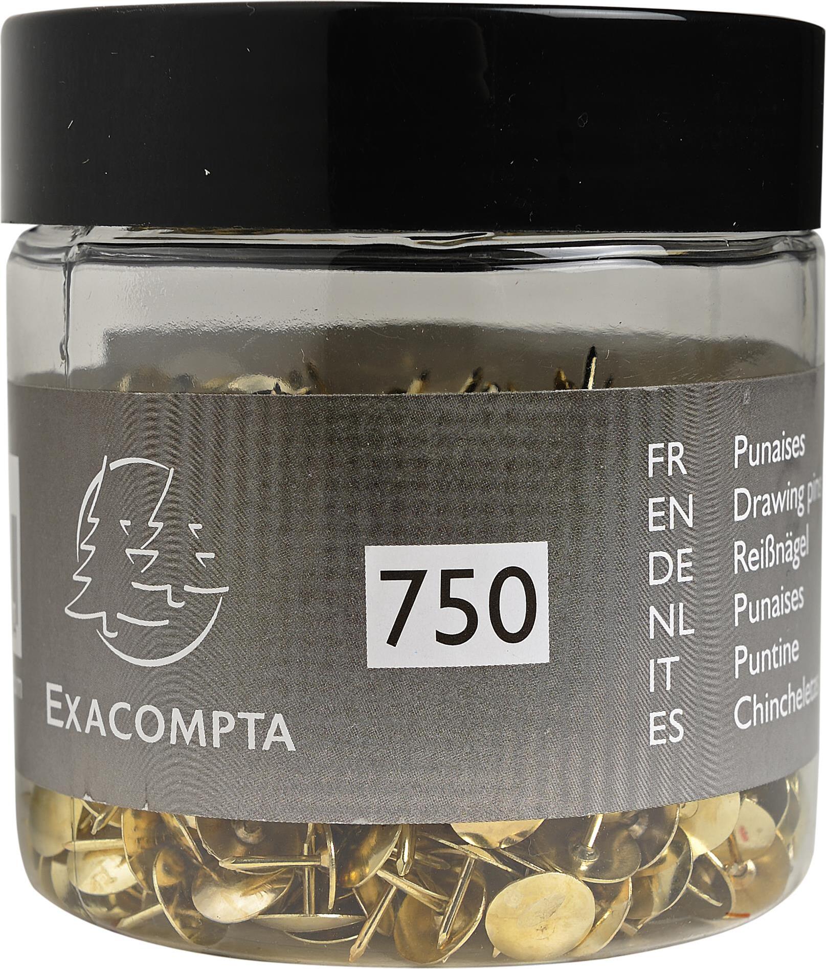 Exacompta Reißnägel 14741E Messing 9mm Blisterbox