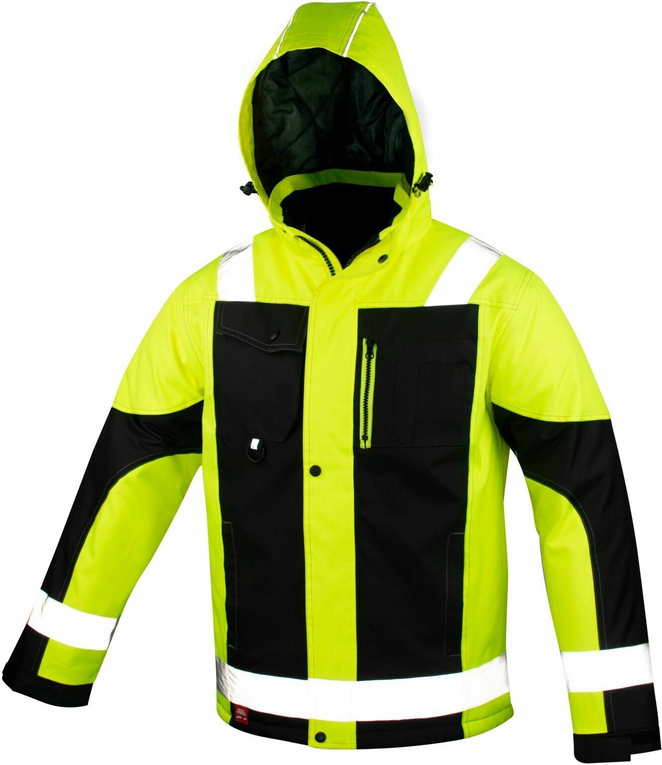 Planam Winterjacke Canvas 320 Schwarz Wasserdicht Mit Reflexbiesen Und Kapuze Im Kragen Kaufen