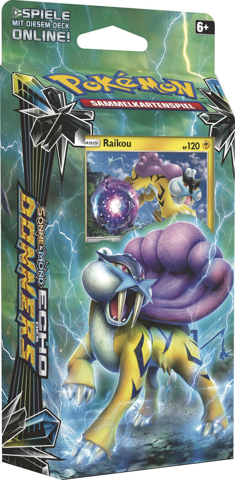 Sonstige POKÉMON 45054 PKM Pokémon SM08 Sonne & Mond: Themendeck Echo des Donners Lavabrand oder Sturmbeschwö