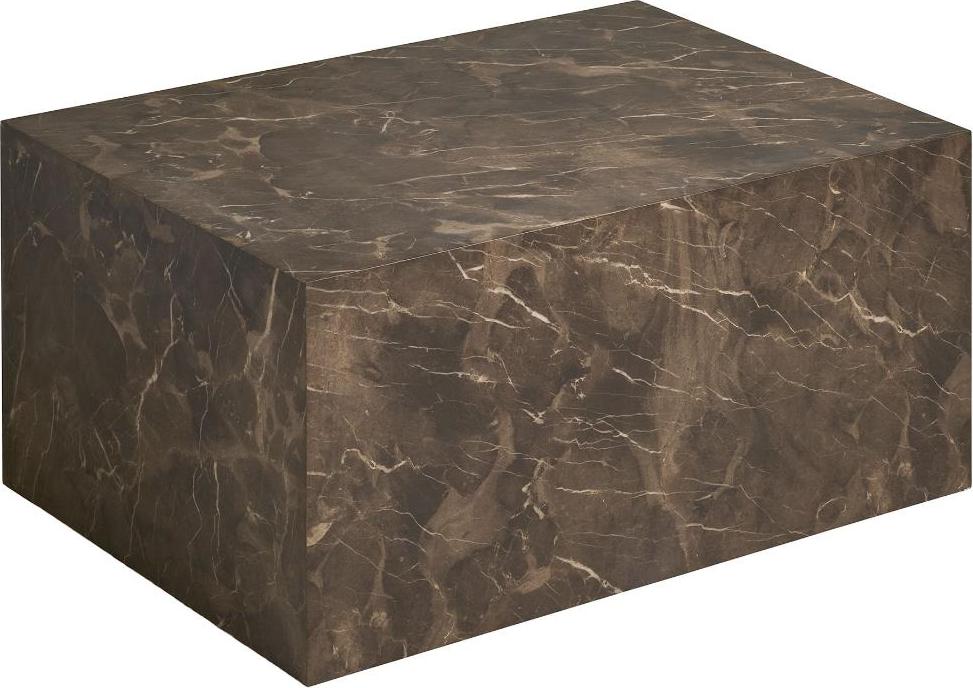 ebuy24 Nuuk Couchtisch Marmor Nachbildung braun. 46-2102066