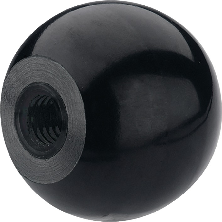 Otto Ganter Kugelknopf DIN319 d1 32mm d2 M 8mm d4 18mm Ganter 319-KU-32-M8-C