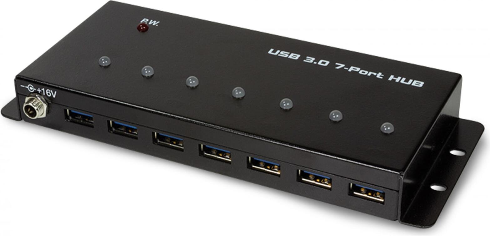 LogiLink USB 3.0 Hub 7-Port - Hub - 7 x SuperSpeed USB 3.0