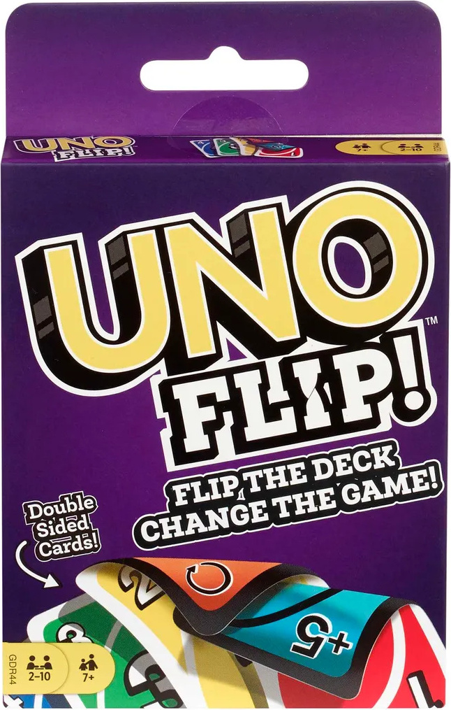 Ecomladen UNO Spiele Flip Cards,UNO Kartenspiel für die Familie, Reisespiel oder Spiel,Kinder und Familie Karte Brettspiel,für 2-10 Spieler, ab 7 Jahren 6575695