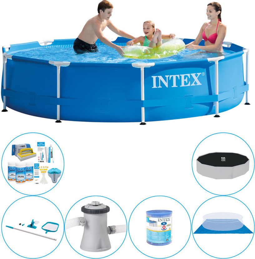 Kombinovaný bazén - Intex Kovový rám Rund 305x76 cm