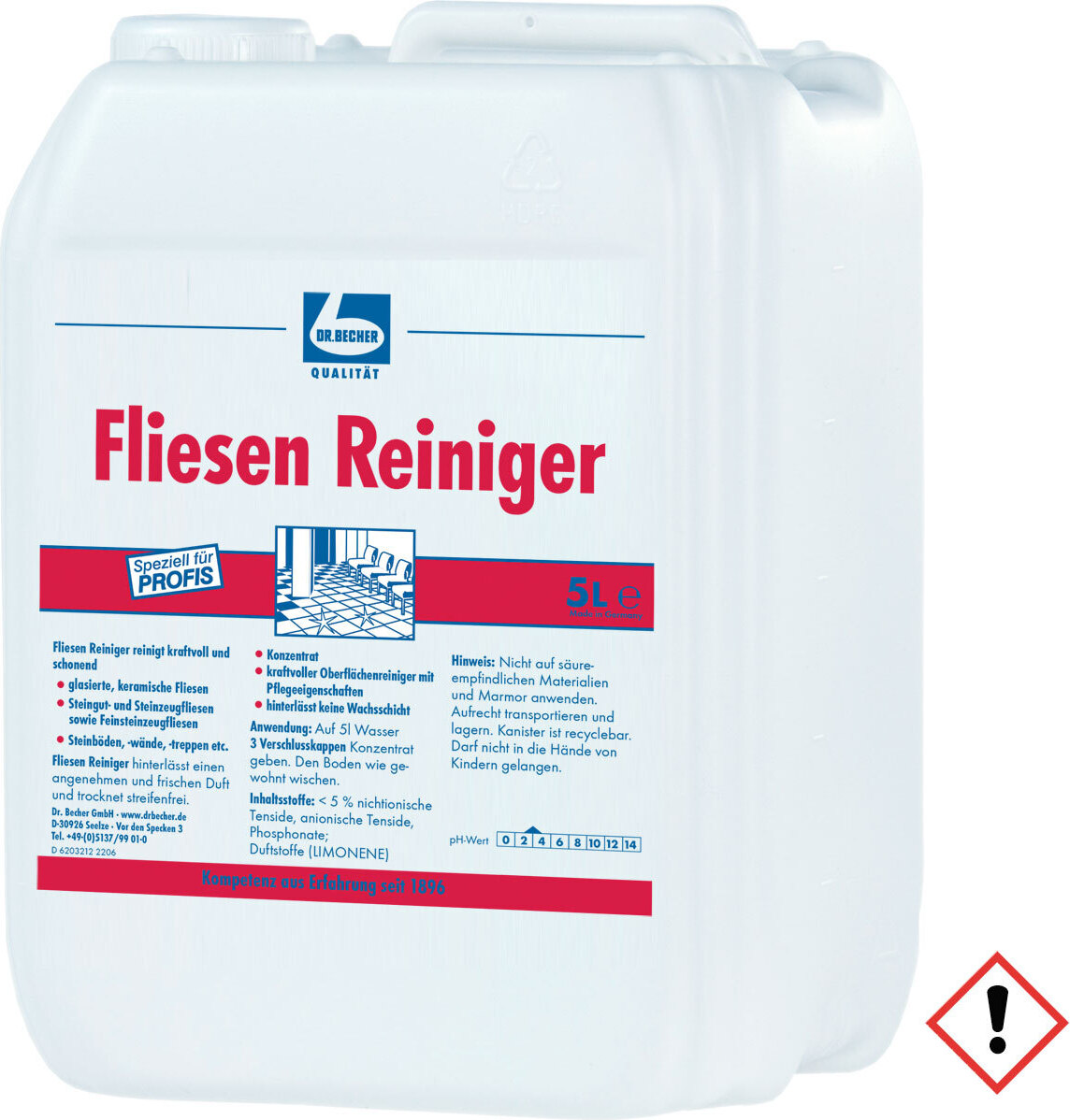 Dr. Becher Becharein Nach-/Klarspüler 1 Karton = 6 Henkelflasche à 2