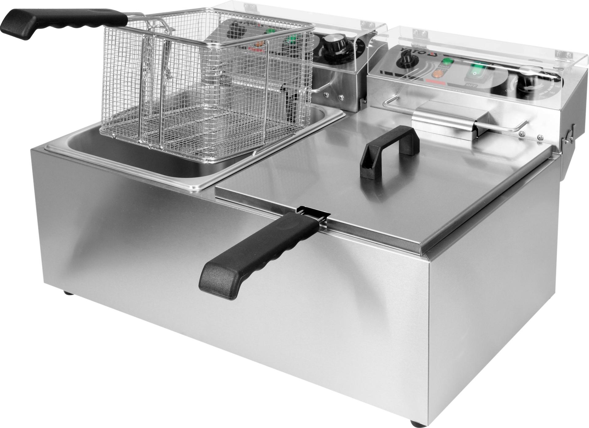 Yato Gastro Zweikammer-Fritteuse 2x3300W 2x13l TRI-YG-04623