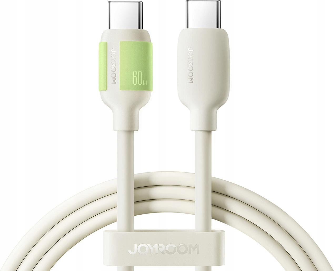 JOYROOM USB-C to USB-C Cable Joyroom S-A53, 60W, 3A, 1.2m, Beige 380667