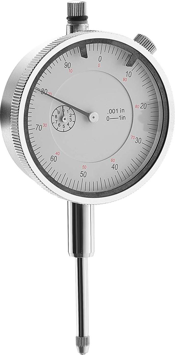 SucceBuy Messuhr mit 0,03 mm Genauigkeit, Messbereich von 0–25,4 mm, großes und leicht ablesbares Zifferblatt, ideal für Messungen des Innendurchmessers, Rundlaufkontrolle und Ebenheitsprüfung