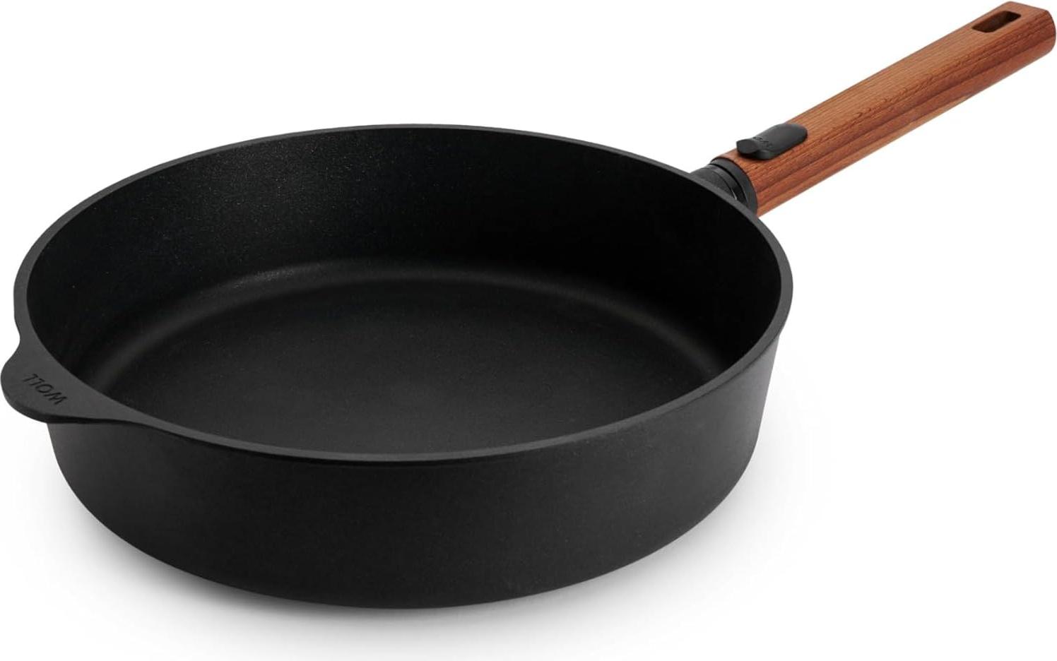 Gusseisenpfanne - induktionsgeeignet - hohe Rand - 28 cm - langlebig