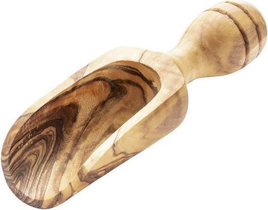 Assheuer + Pott GmbH & Co. KG APS 1020 Schaufel OLIVE, Länge 13,5 cm Olivenholz, naturbedingte Abweichung in Form, Maserung und Größe