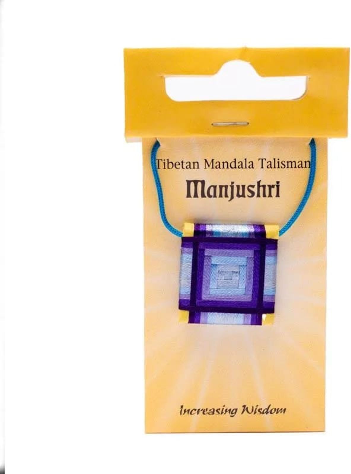 Mandala prívesok - talizman Mandžušri -- 2,5x2,5 cm