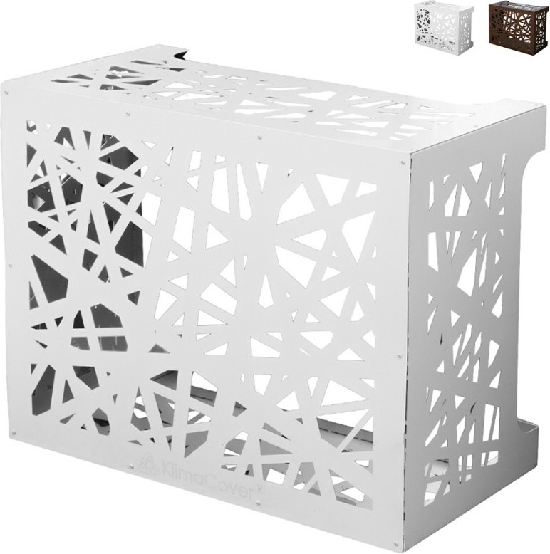 Divina Home Klimaanlagenabdeckung für Klimaanlage ARTIST M Weiß aus Aluminium L86 x T44 x H68 cm