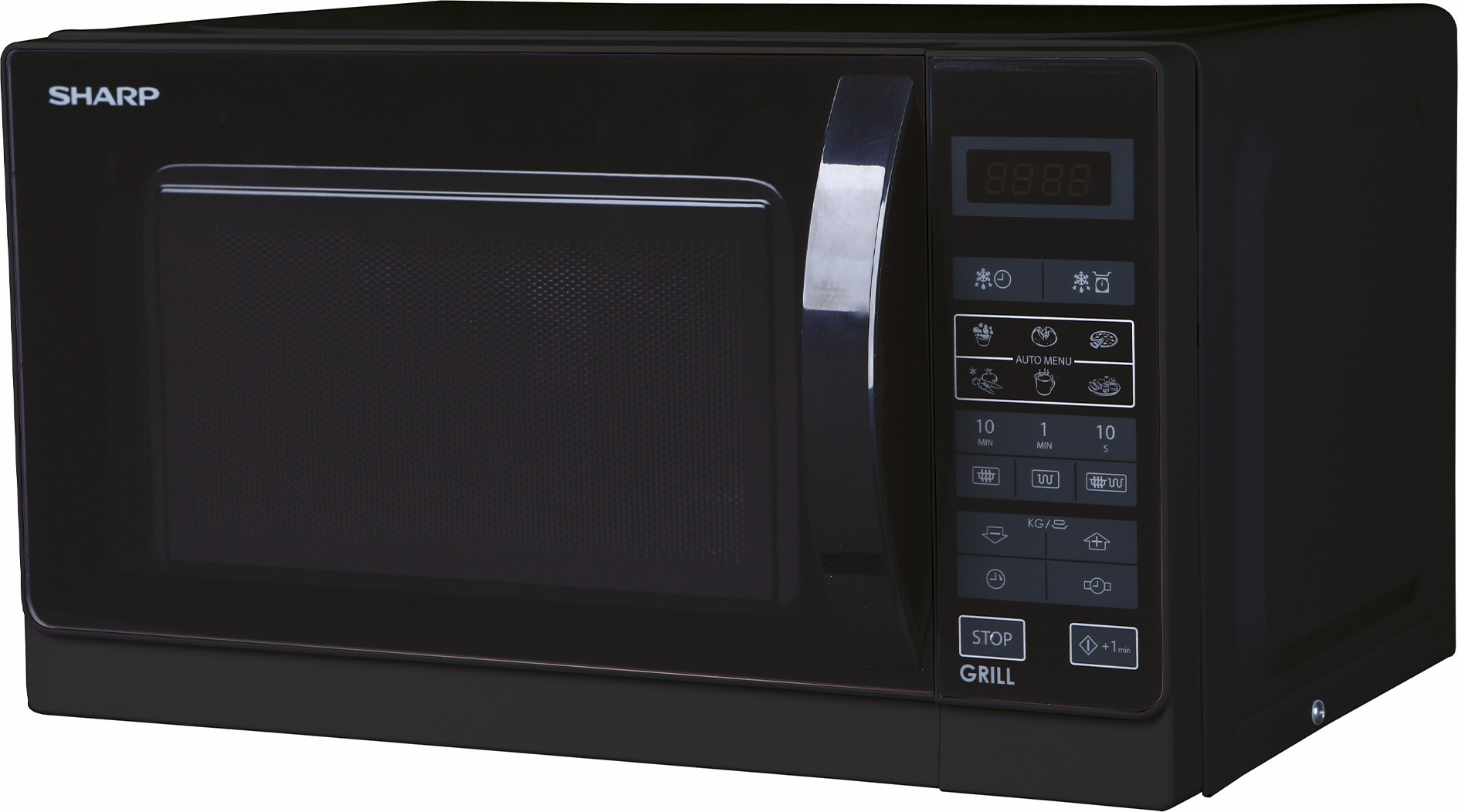 Mikrowelle mit Grill Schwarz 20 L 800 W 6 Automatikprogramme Sharp R642BKW 18100105